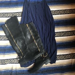 Navy blue forever 21 dress